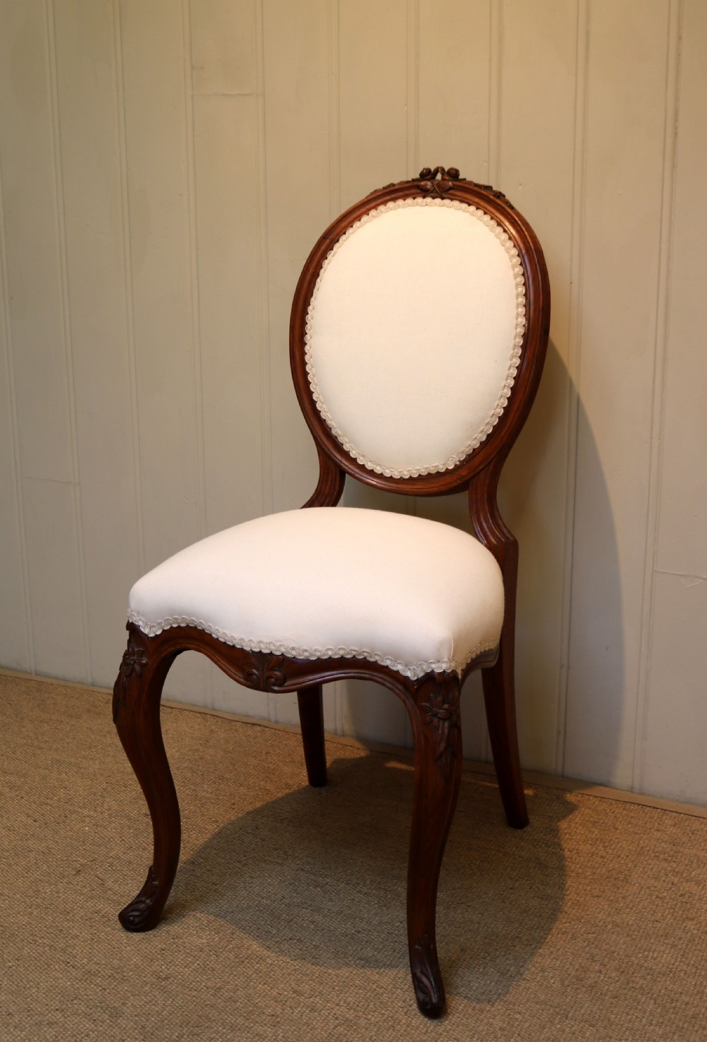 Walnut Framed Bedroom Chair View III