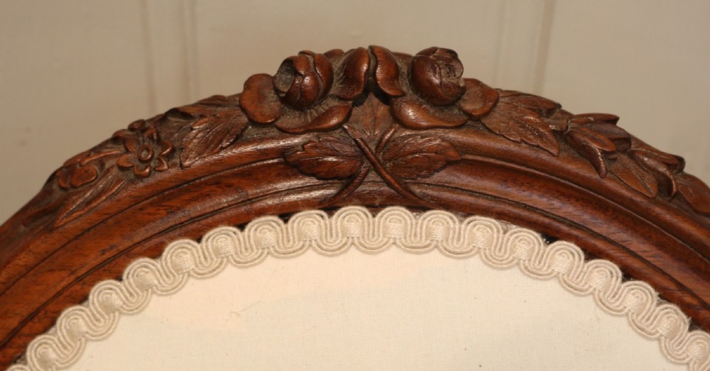 Walnut Framed Bedroom Chair View V