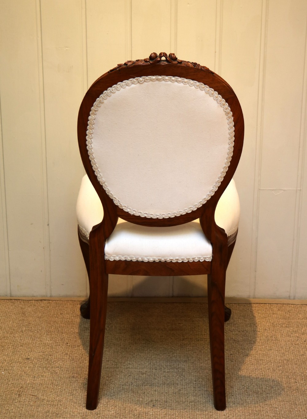 Walnut Framed Bedroom Chair View VI