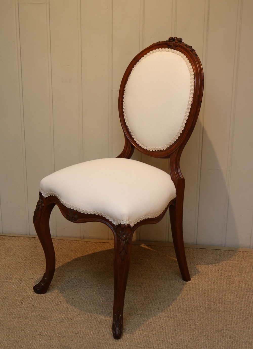 Walnut Framed Bedroom Chair View VII