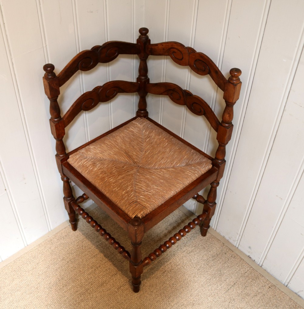 French Beech Corner Chair View VI