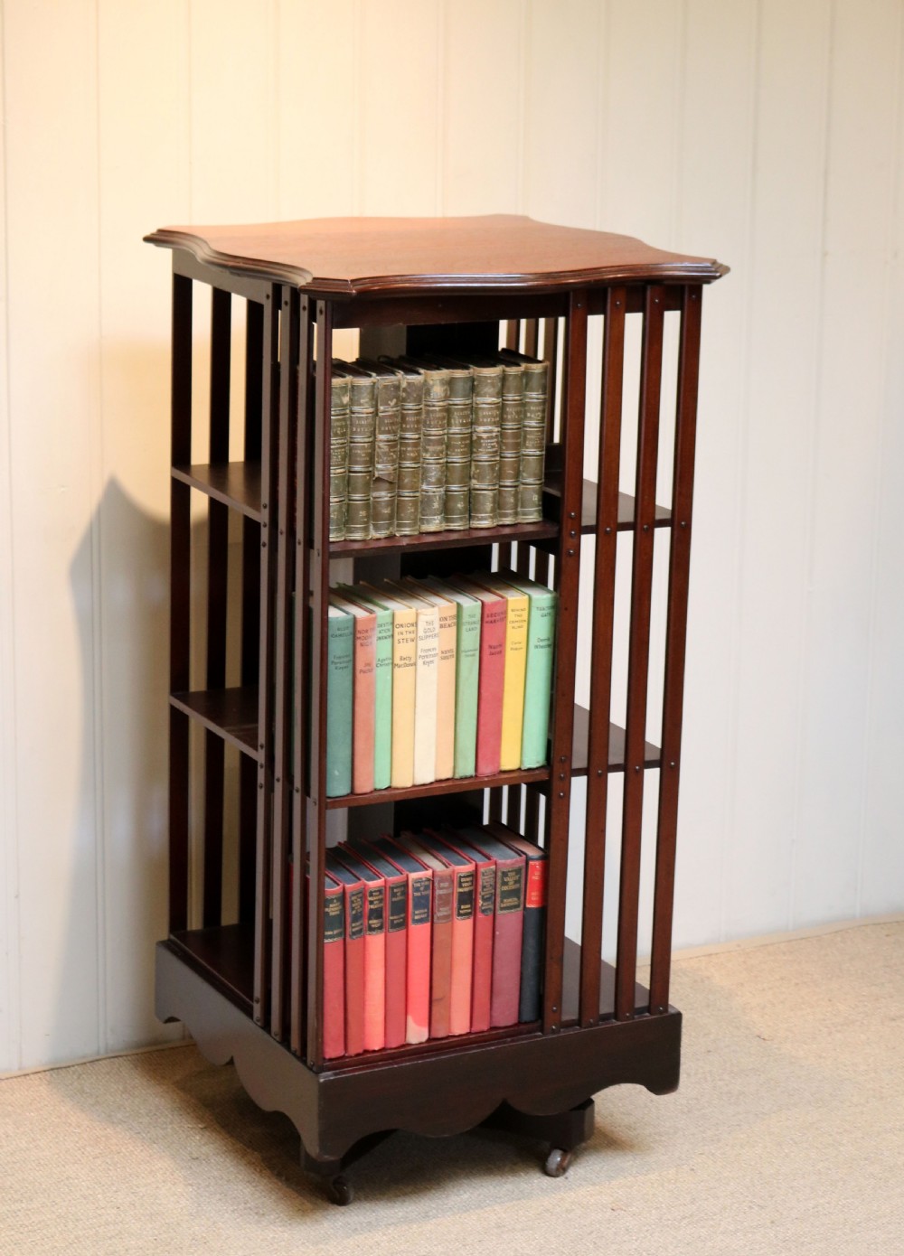 Edwardian Mahogany Revolving Bookcase