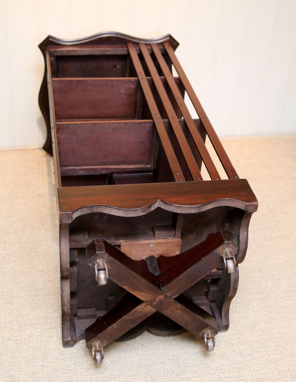 Edwardian Mahogany Revolving Bookcase View IX