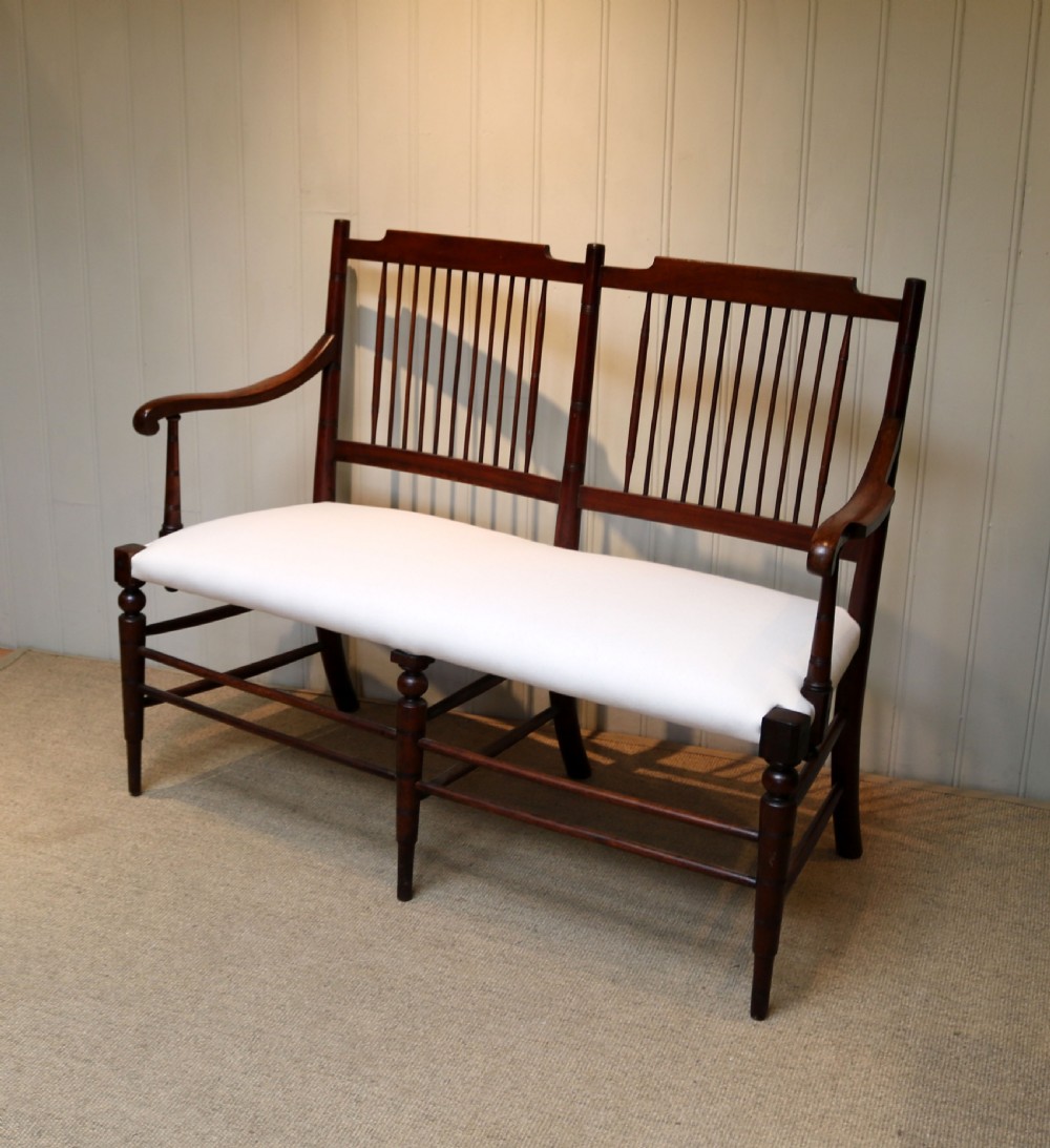 Walnut Framed Settee View II