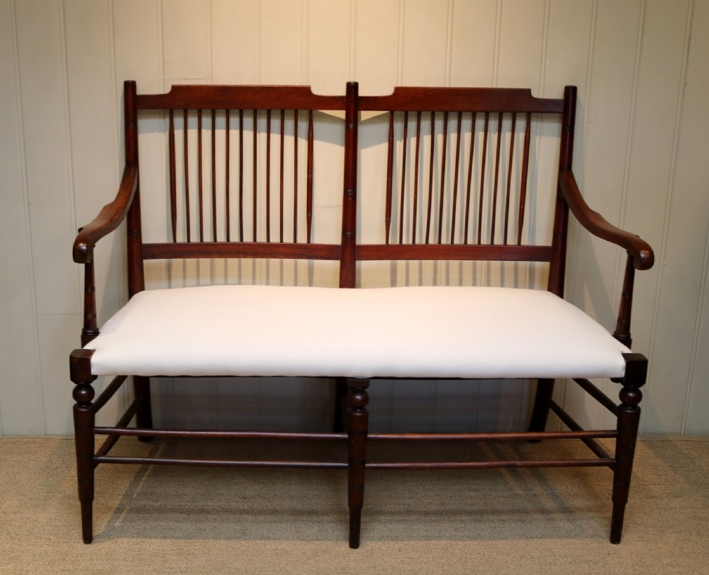 Walnut Framed Settee View V