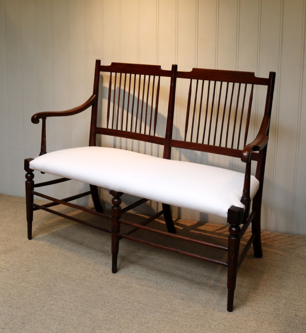 Walnut Framed Settee View VII