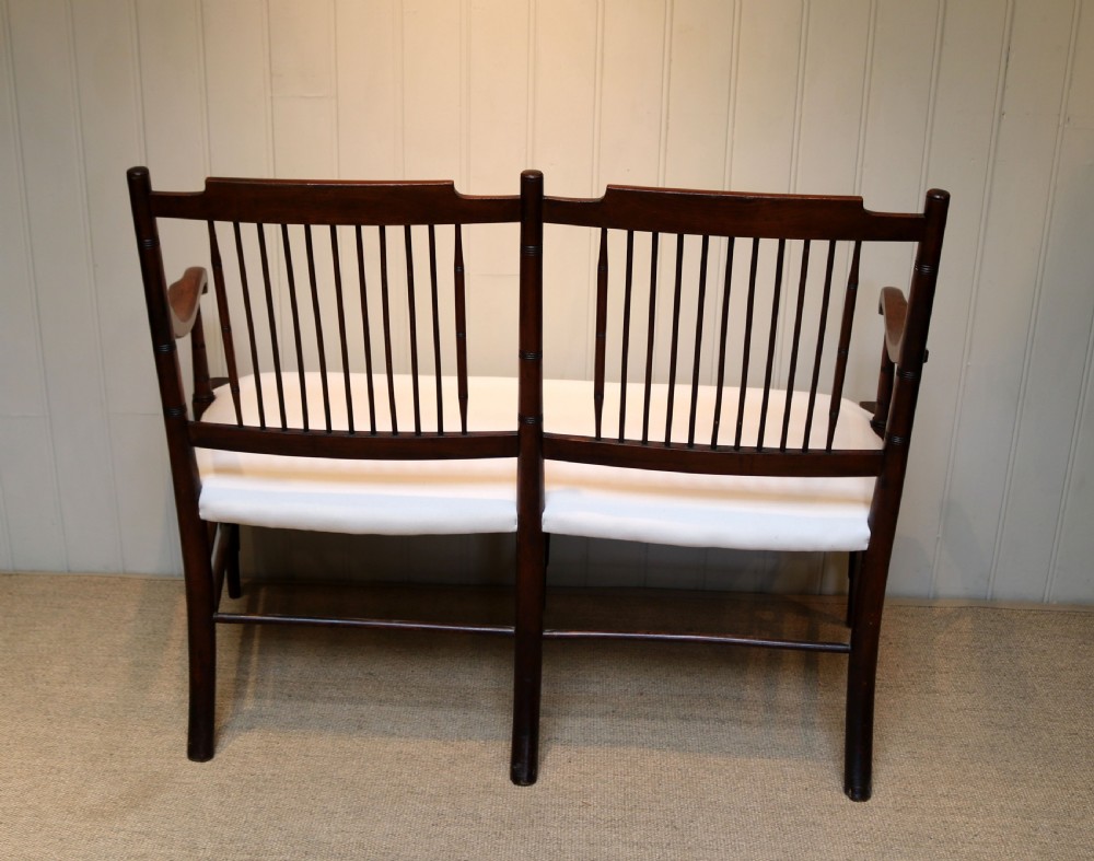 Walnut Framed Settee View VIII