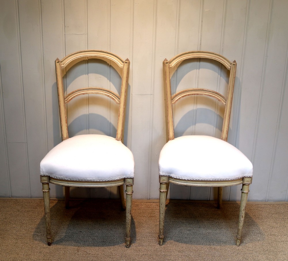 Pair Of Late 19th Century Painted Chairs View II