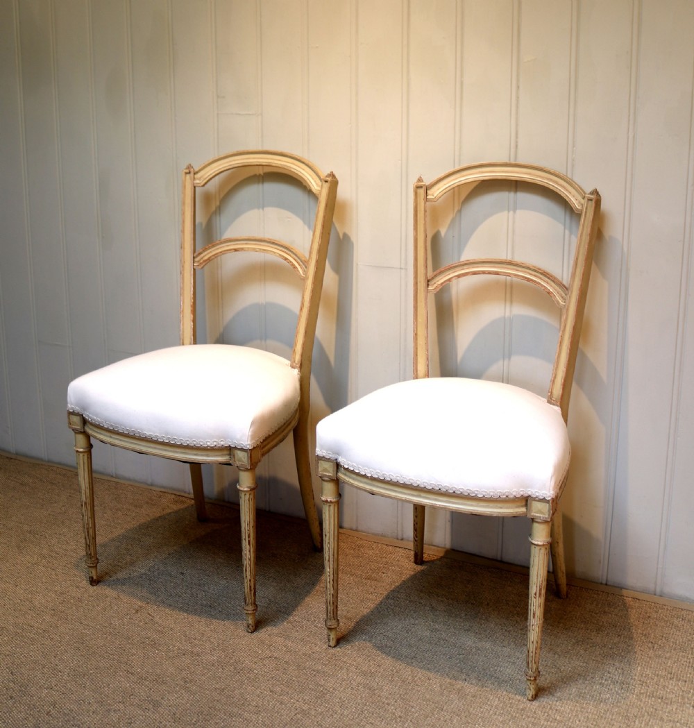 Pair Of Late 19th Century Painted Chairs View III