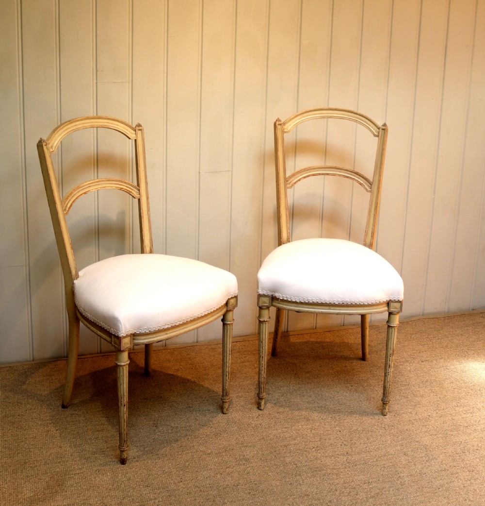 Pair Of Late 19th Century Painted Chairs View V
