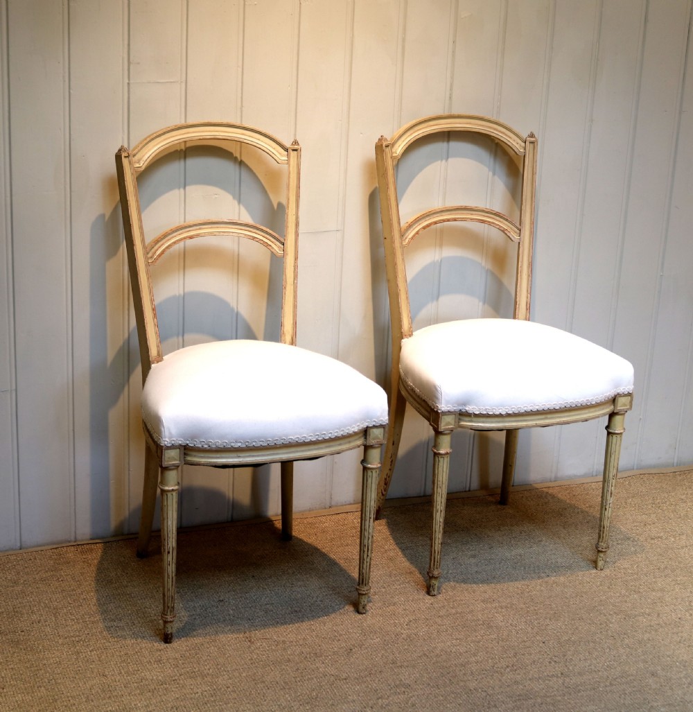 Pair Of Late 19th Century Painted Chairs View VI