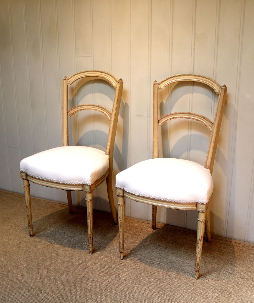 Pair Of Late 19th Century Painted Chairs View VII