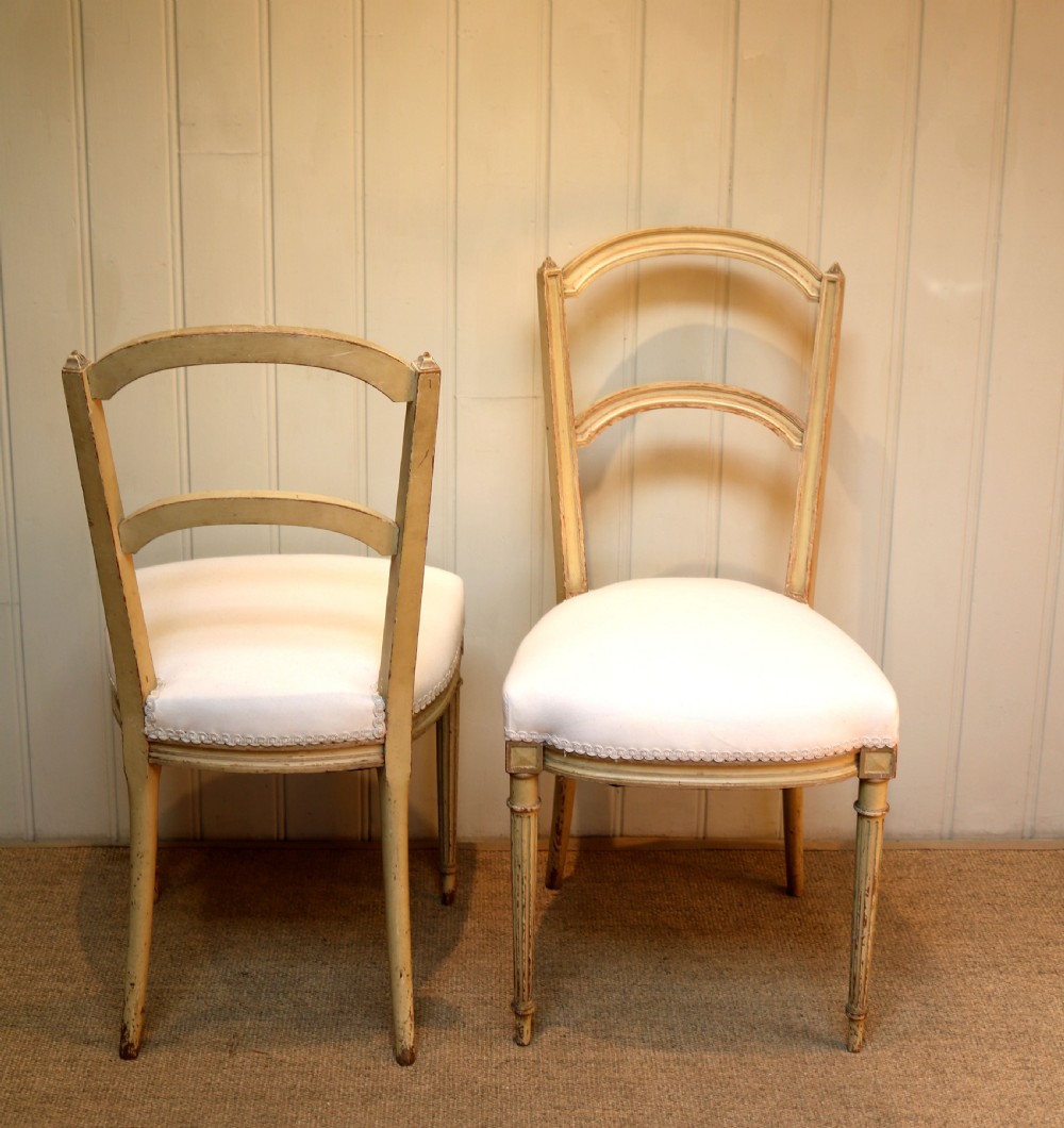 Pair Of Late 19th Century Painted Chairs View VIII