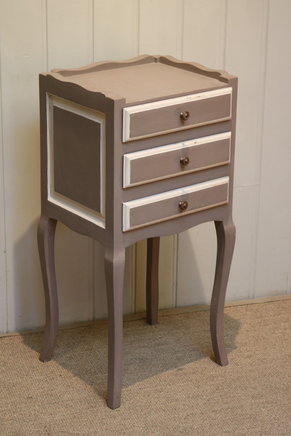 French Painted Bedside Cabinet View VI