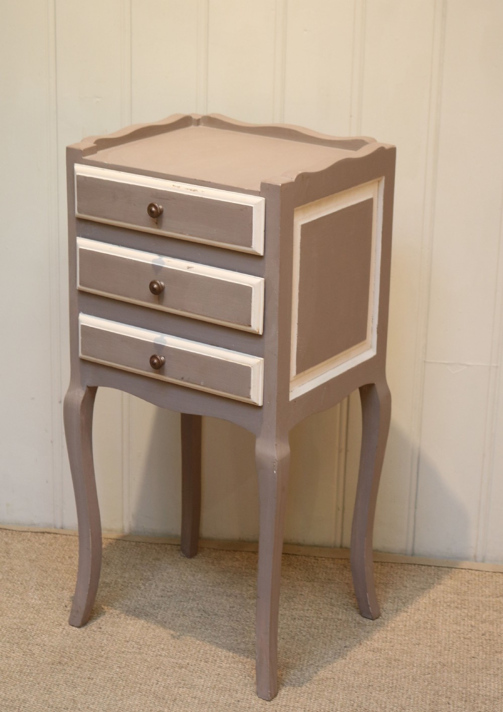 French Painted Bedside Cabinet View VII