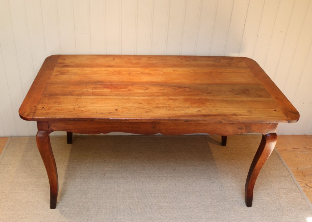 French Cherry Wood Farmhouse Table View II