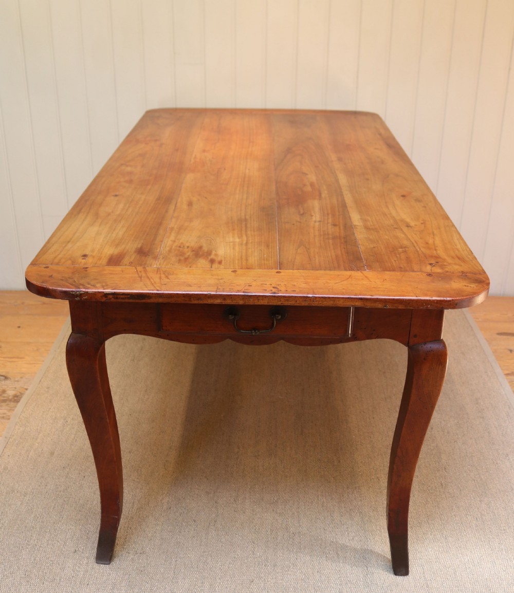French Cherry Wood Farmhouse Table View IV