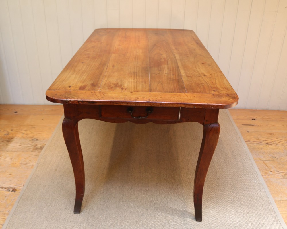 French Cherry Wood Farmhouse Table View V