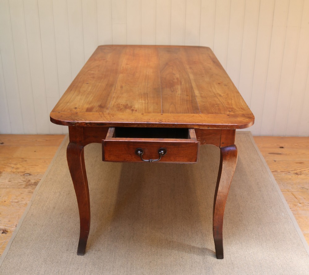 French Cherry Wood Farmhouse Table View VII