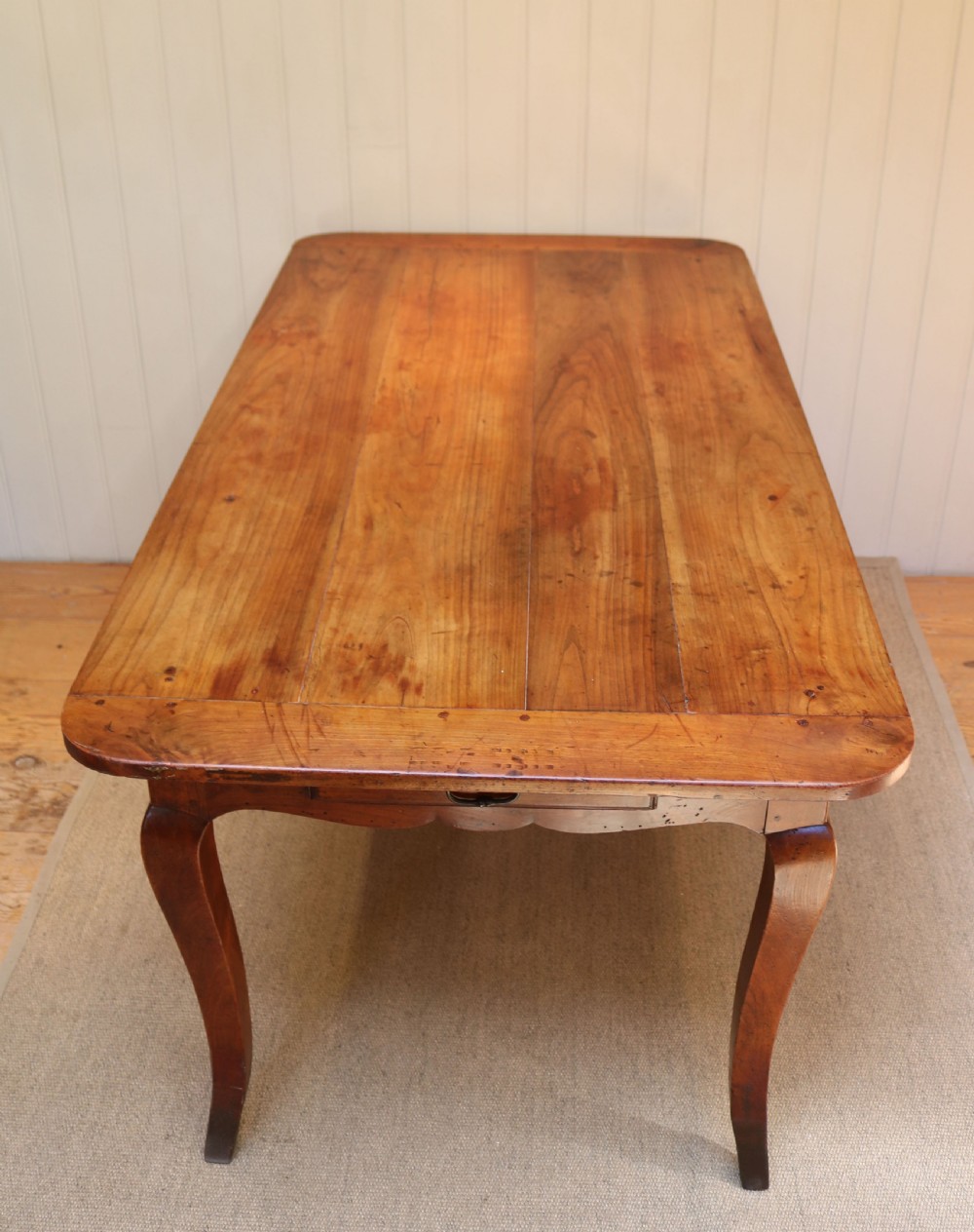 French Cherry Wood Farmhouse Table View VIII