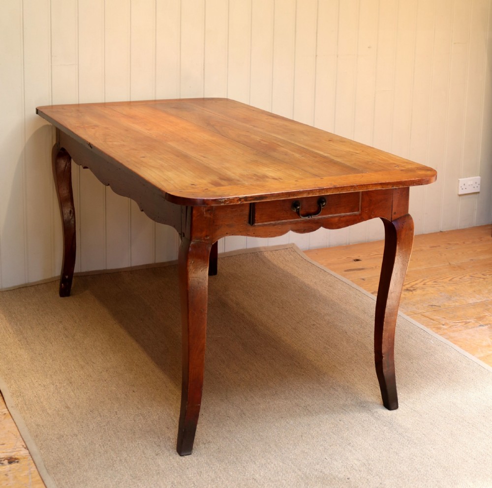 French Cherry Wood Farmhouse Table View IX