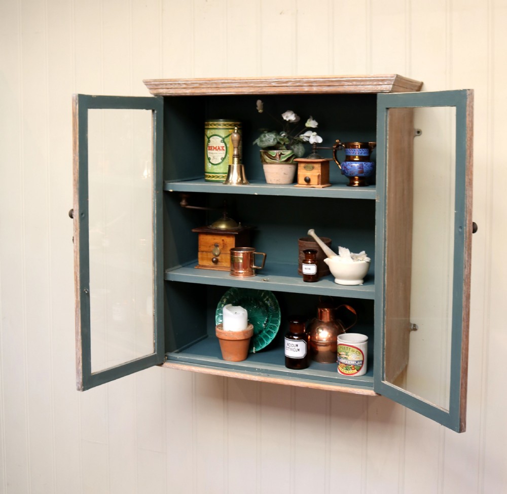 Limed Oak Glazed Wall Cabinet View VII