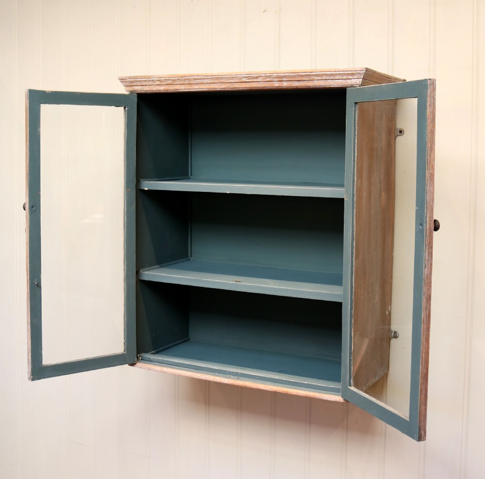 Limed Oak Glazed Wall Cabinet View VIII