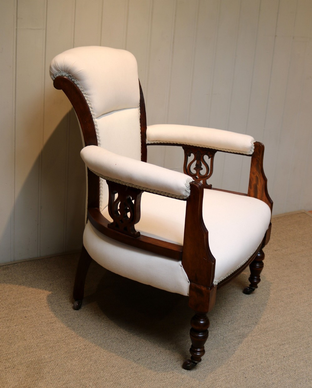 Late Victorian Walnut Armchair View IV