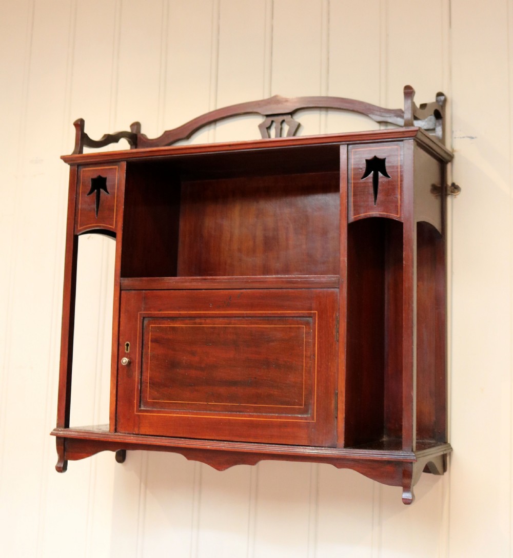 Edwardian Mahogany Wall Cabinet View IV