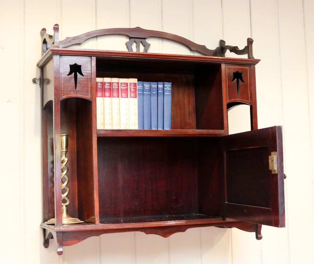 Edwardian Mahogany Wall Cabinet View VII
