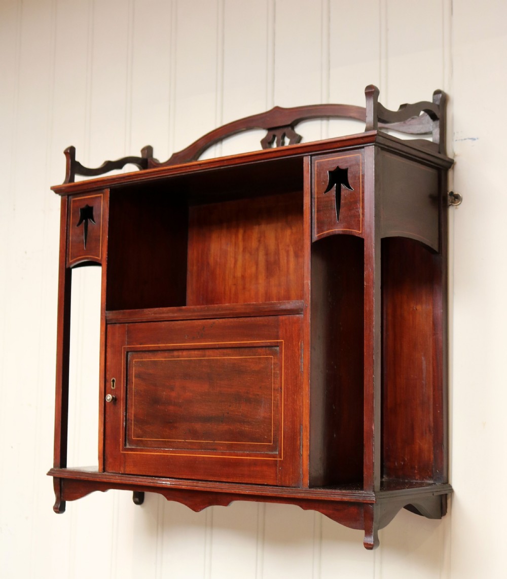 Edwardian Mahogany Wall Cabinet View VIII