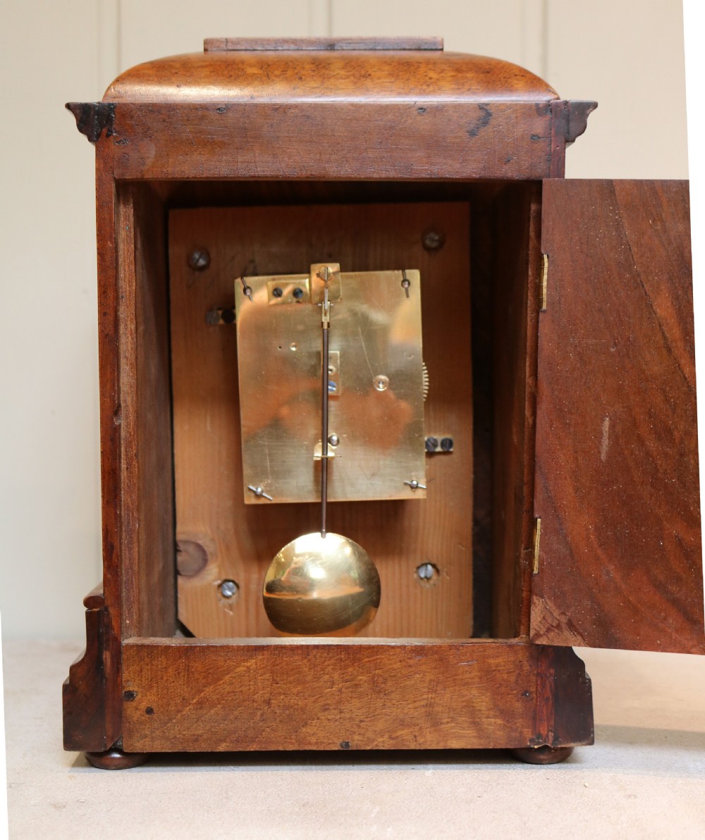Arts and Crafts Walnut Mantel Clock View XI