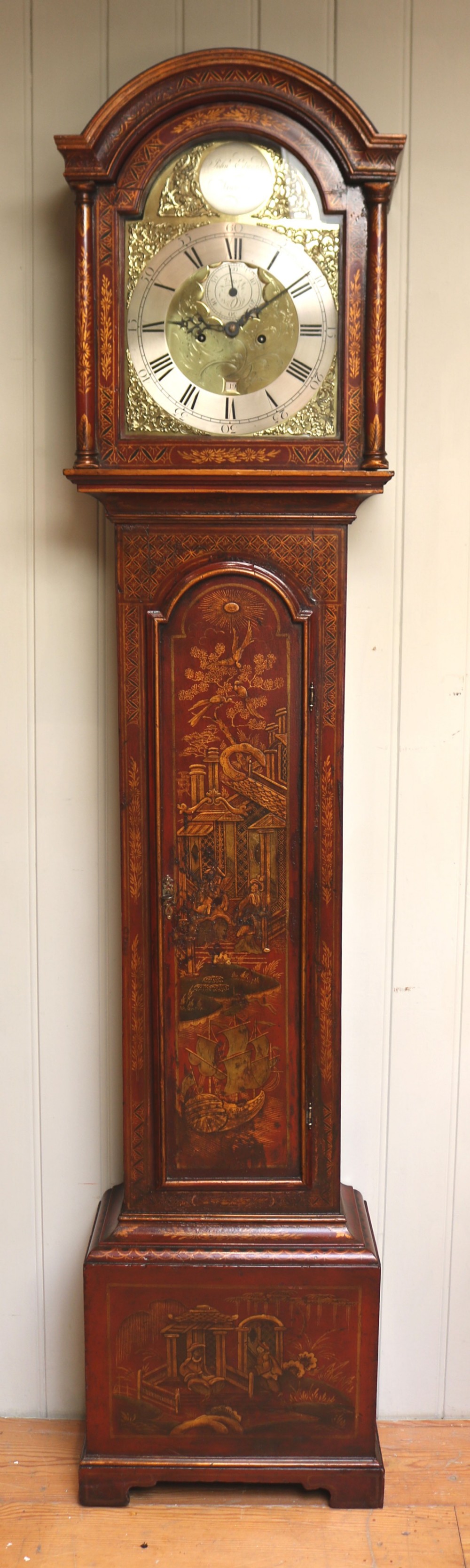 Chinoiserie Longcase Clock