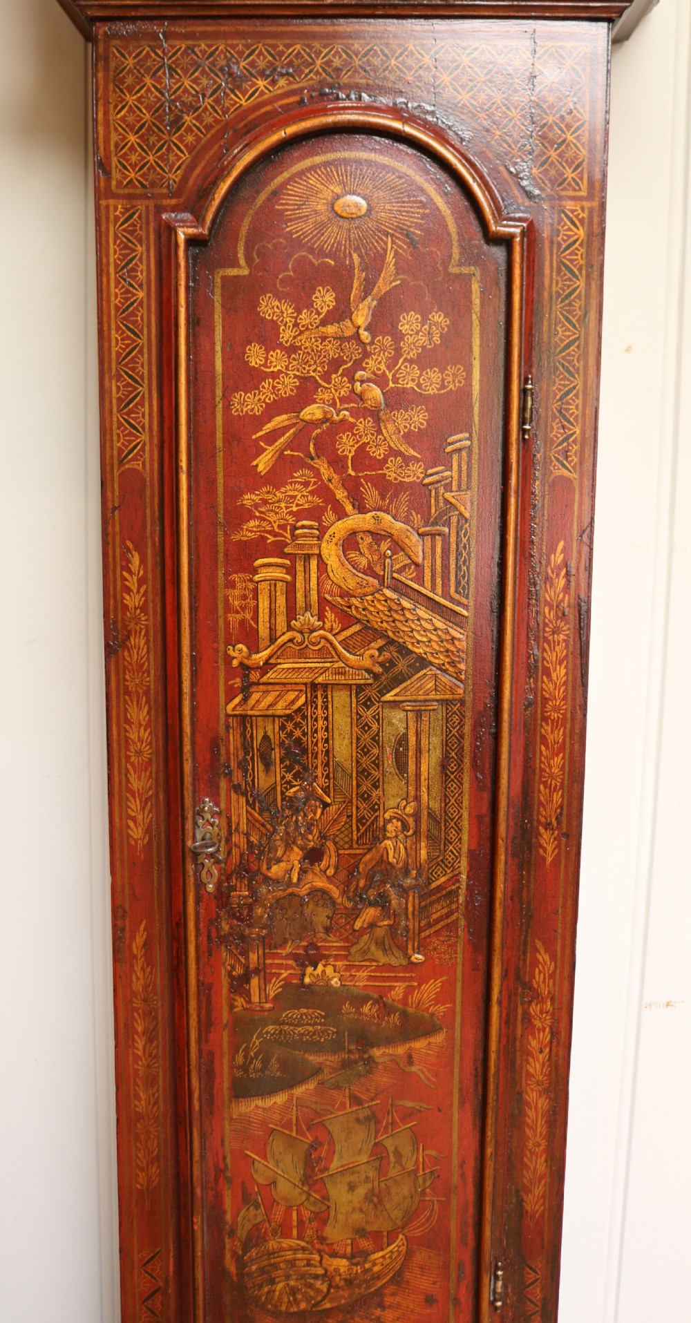  Chinoiserie Longcase Clock View IV