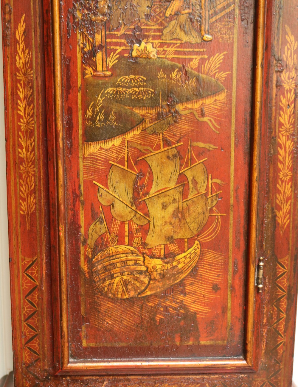  Chinoiserie Longcase Clock View VI