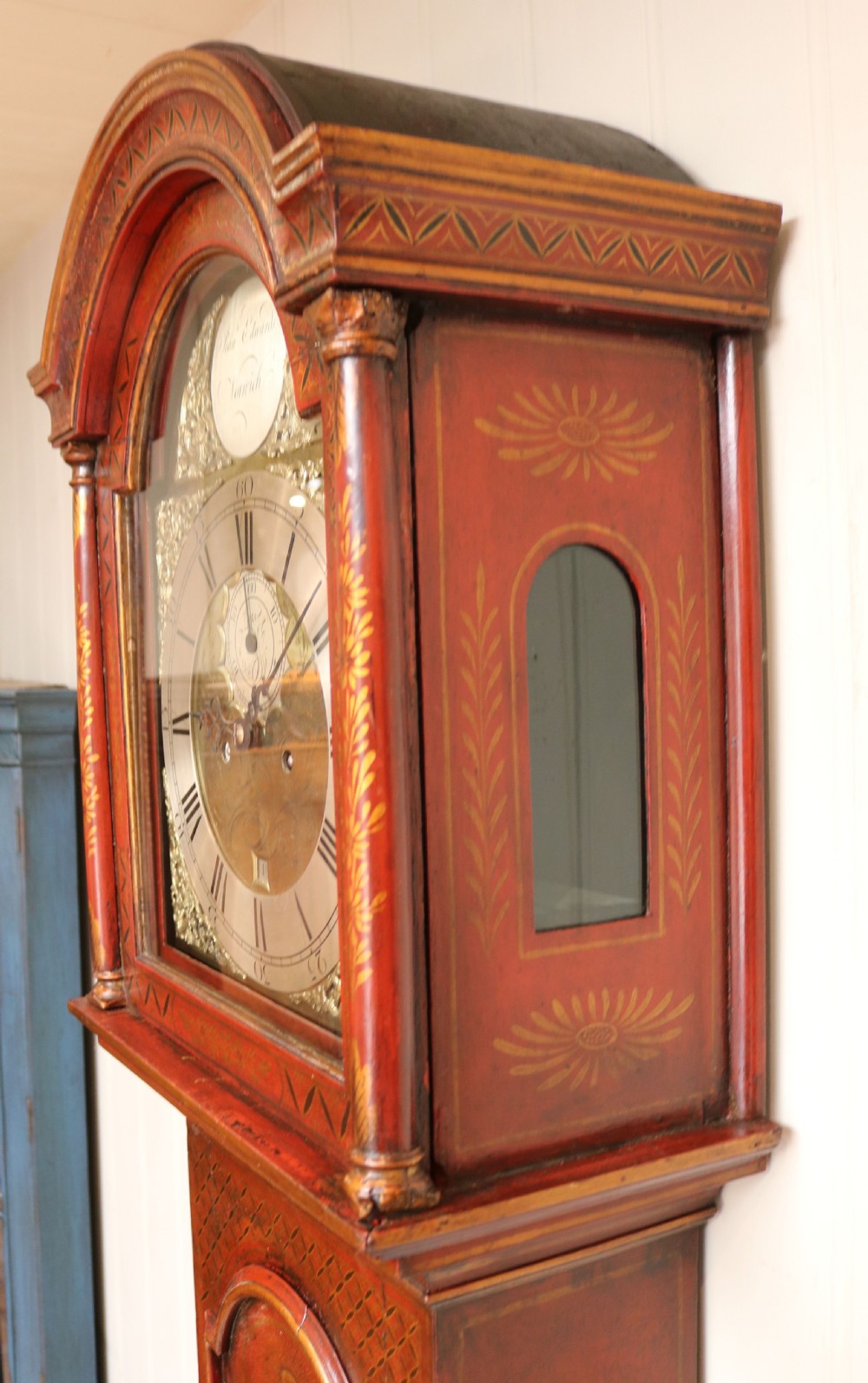  Chinoiserie Longcase Clock View X