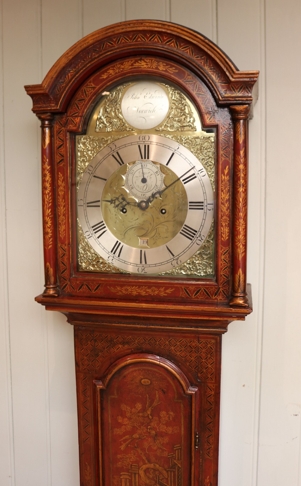  Chinoiserie Longcase Clock View XI