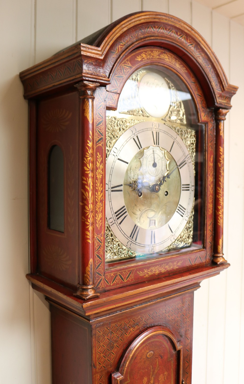  Chinoiserie Longcase Clock View XII