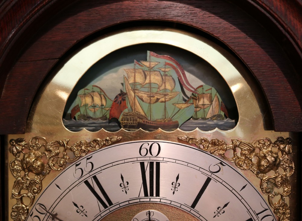  Longcase Clock with Rocking Ships Automaton View XIII