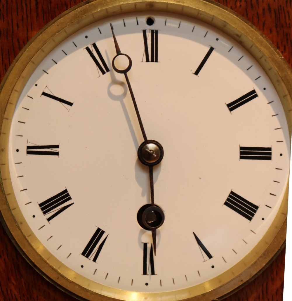 Golden Oak Mantel Clock View V