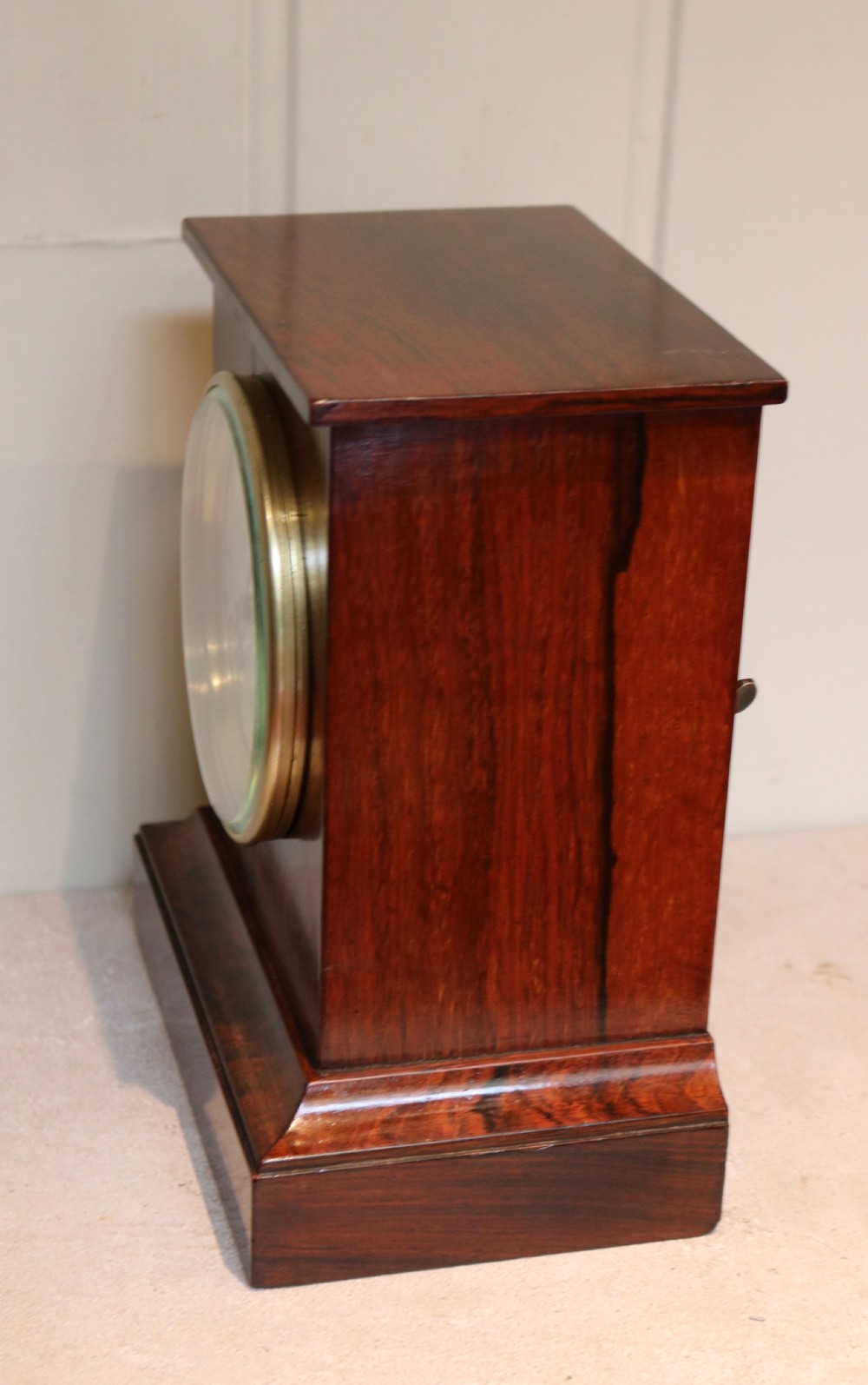 Rosewood Mantel Clock by Clockmaker to HM Queen Victoria View IX