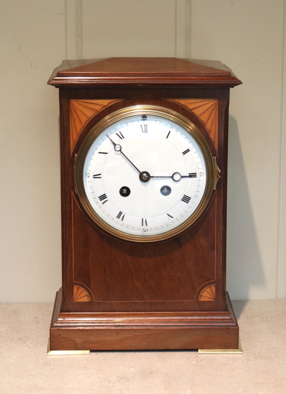 Edwardian Chamfer Top Mantel Clock