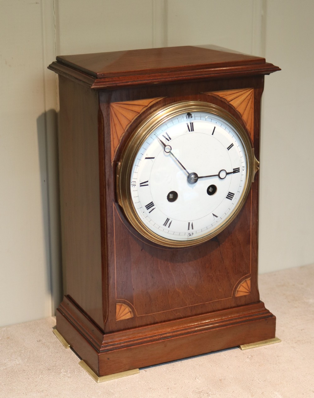 Edwardian Chamfer Top Mantel Clock View III