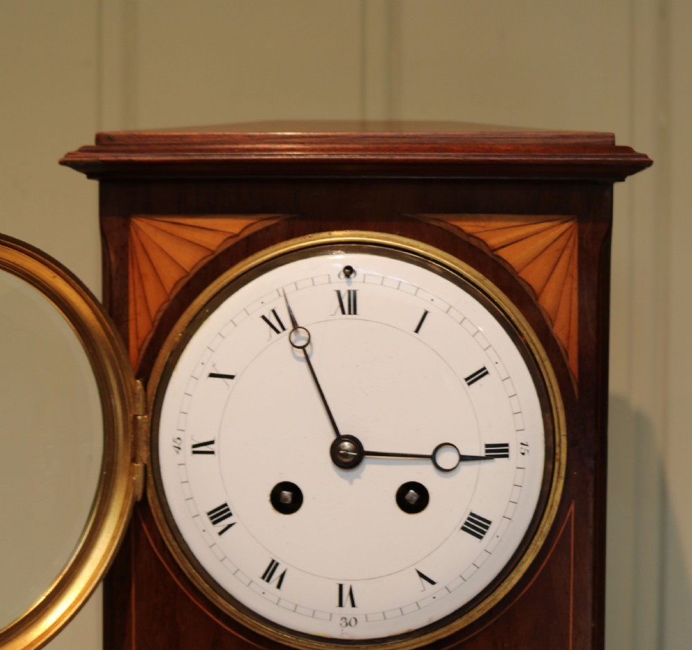 Edwardian Chamfer Top Mantel Clock View XI