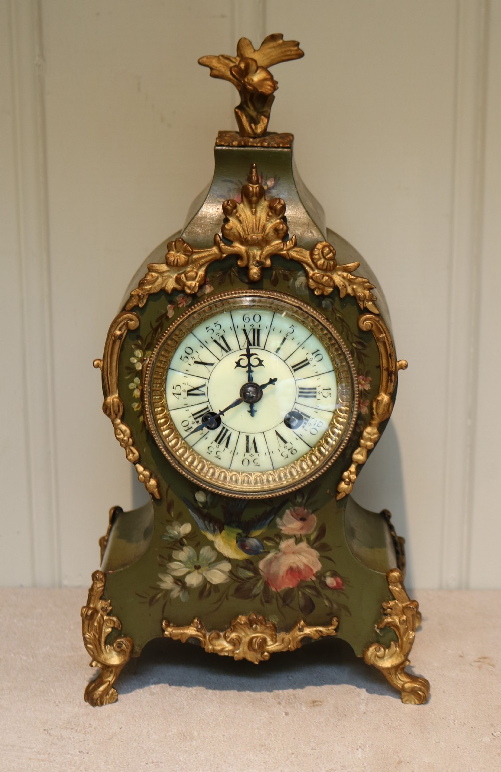 Small French Waisted Mantel Clock