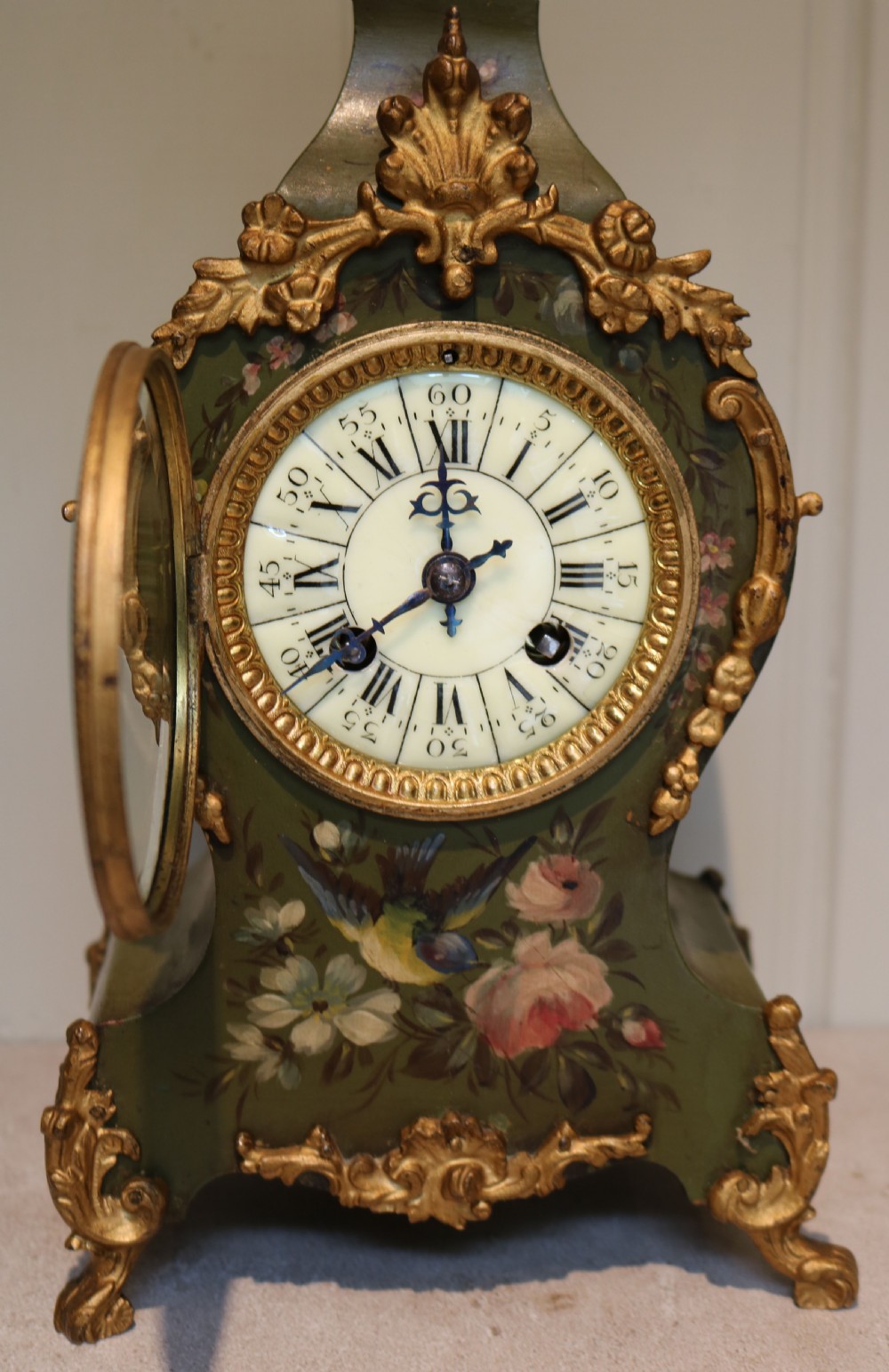 Small French Waisted Mantel Clock View IV
