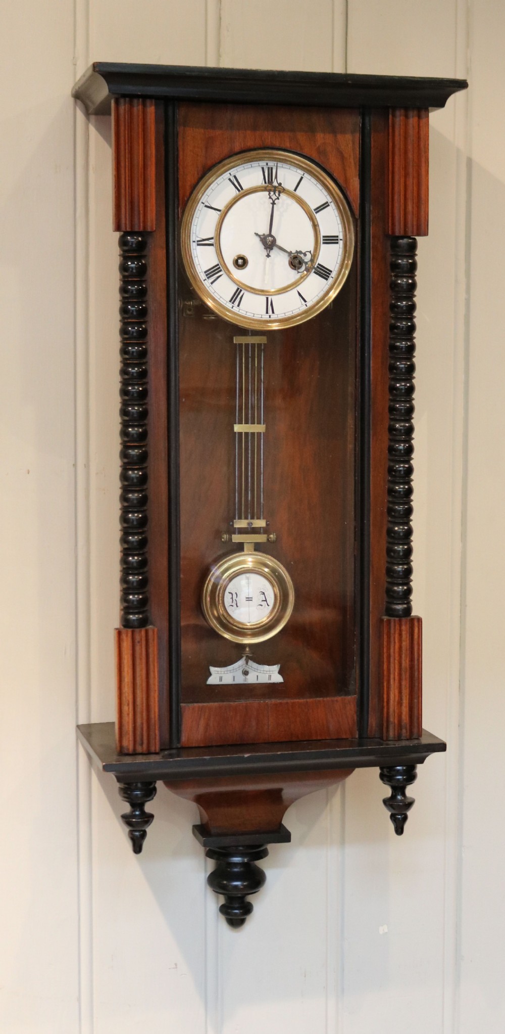 Small Vienna Regulator Style Wall Clock