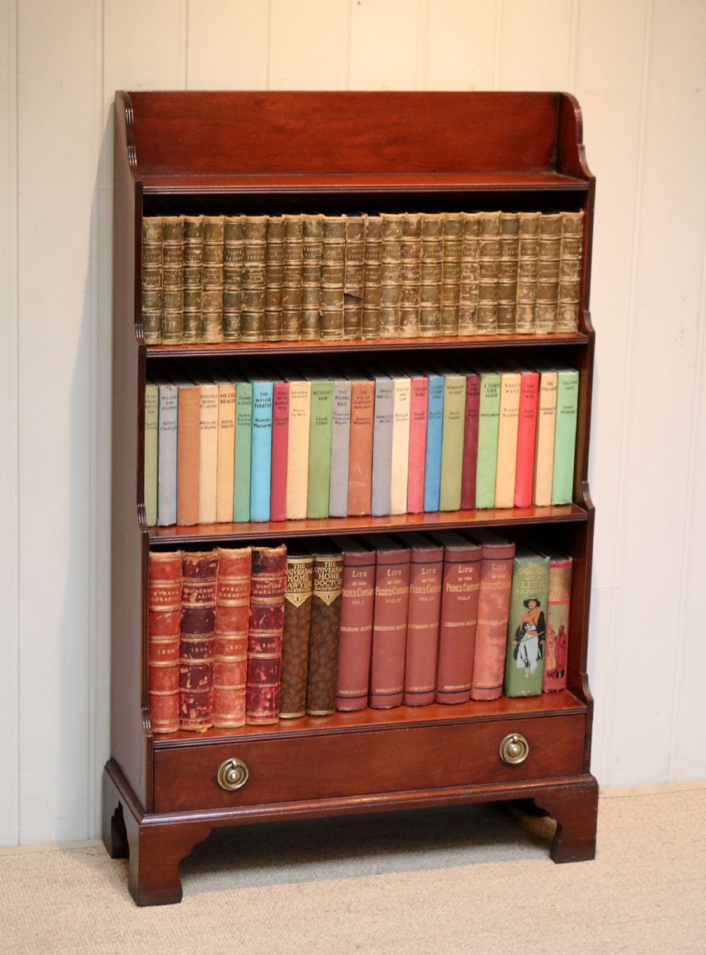 Mahogany Waterfall Bookcase