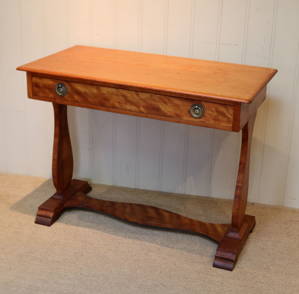 Satinwood Lyre End Table