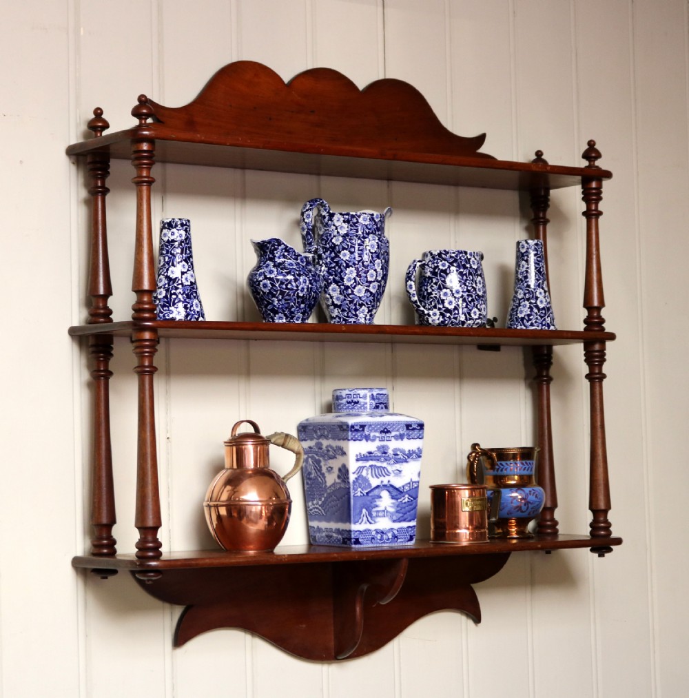 Late 19th Century Mahogany Wall Shelves